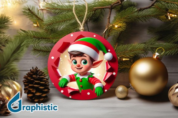 3D Cute ELF Christmas Ornament F 130 Review for Digital Sellers