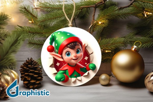 3D Cute ELF Christmas Ornament F 136: A Review for Illustrations