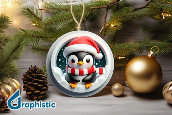 3D Penguin Christmas Ornament Front 82 Illustrations Review