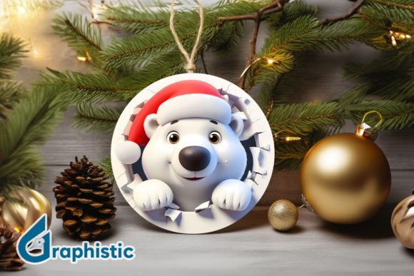 3D Polar Bear Christmas Ornament F 112 Illustrations Review