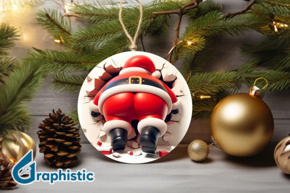 3D Santa Christmas Ornament Back 63 Review