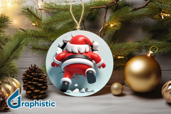 3D Santa Christmas Ornament Back 71: A Review for Illustrations