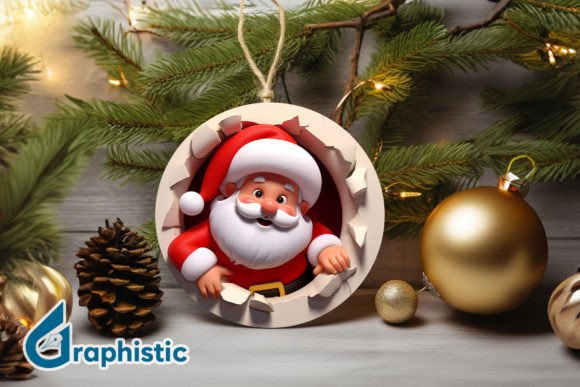 3D Santa Christmas Ornament Front 62 Illustrations Review