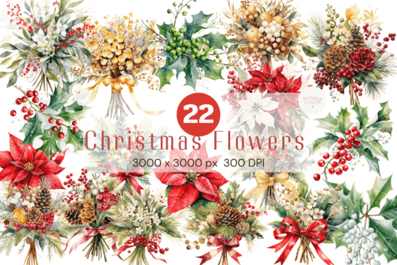 Christmas Flowers: A Designer's Review of Festive Illustrations