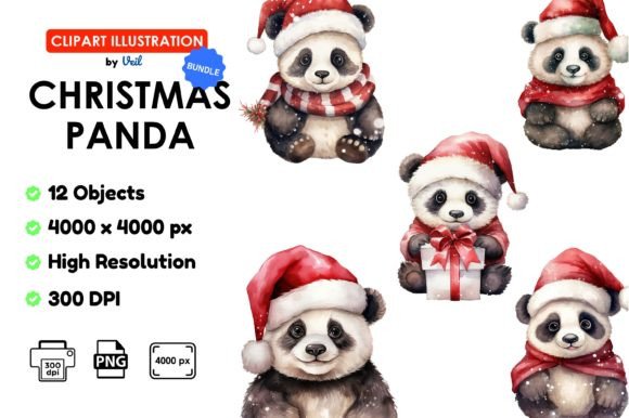 Christmas Panda Illustrations: A Designer's Review