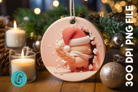 Cute Cat Christmas Ornament Back 15: A Designer's Review of Seasonal Illustrations