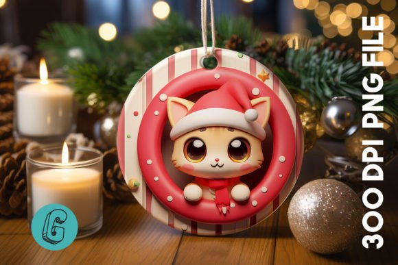 Cute Cat Christmas Ornament Front 10: A Designer's Review