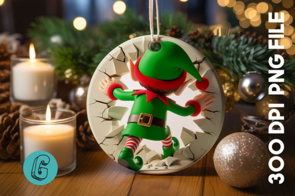 Cute ELF Christmas Ornament B 123 Review