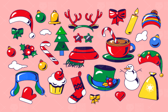 Winter Christmas Set: Premium Illustrations for Modern Publishing